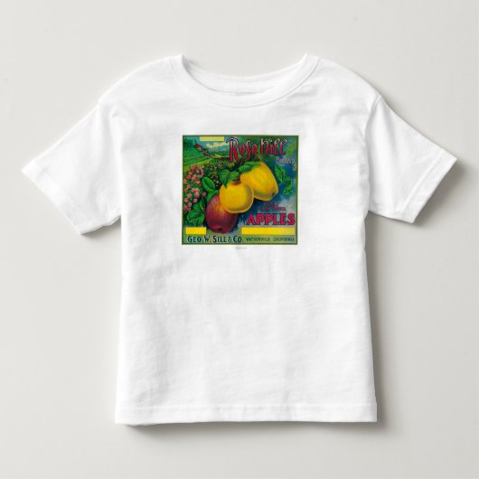 Roos Hill Apple Crate LabelWatsonville, CA Kinder Shirts (Voorkant)