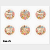 Roos Hill Ronde Sticker (Vel)