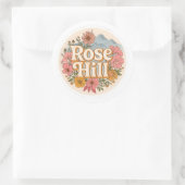 Roos Hill Ronde Sticker (Tas)