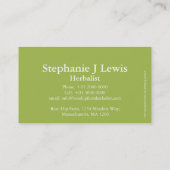 Roos hip herbalisten medicijn visitekaartje (Achterkant)