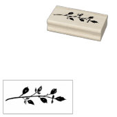 Roos Hip, Kruiden Planten Houten Stempel (Gestempeld)