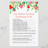 Roos Hoe goed ken je het baby shower spel? (Voorkant)