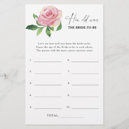 Roos - Hoe oud was de bruid om mee te spelen (Voorkant)