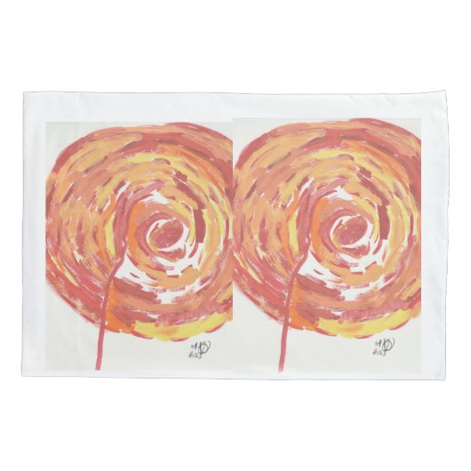 Roos Hoesjes Kussensloop (Achterkant-Links)