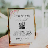 Roos Honeymoon Fund QR Code Trouwbord, Kaart