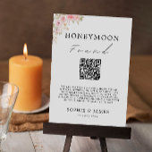 Roos Honeymoon Fund QR Code Trouwbord, Kaart