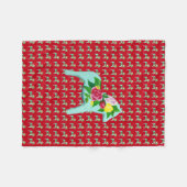 Roos Horse Blanket Fleece Deken (Voorkant (Horizontaal))