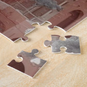 Roos-Hued Sana'a Dreamscape Ai schilderij Legpuzzel (Zijkant)