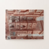 Roos-Hued Sana'a Dreamscape Ai schilderij Legpuzzel (Horizontaal)