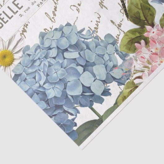 Roos Hummingbird Dragonfly Frans Script Honeybee Tissuepapier (Detail)