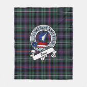 Roos Hunting Modern Clan Badge Tartan Plaid Fleece Deken (Voorkant)