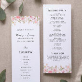 Roos huwelijksceremonie programma Sjabloon