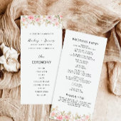 Roos huwelijksceremonie programma Sjabloon
