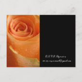 Roos huwelijksuitnodigingen en gunsten uitnodiging briefkaart (Achterkant)