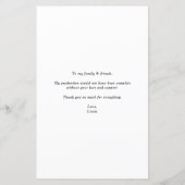  Roos & Hydrangea Afstuderen Dank u kaart (Achterkant)