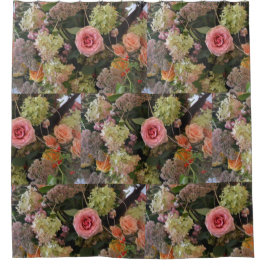 Roos Hydrangea Bouquet Douchegordijn