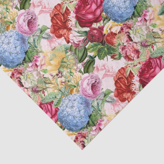  Roos Hydrangea Floral Tissuepapier (Detail)