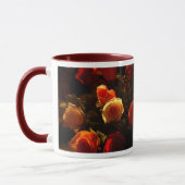 Roos I - Oranje, rode en goudbrij Mok (Links)