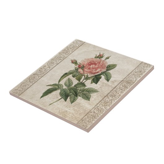  Roos I - tegel Tegeltje (Zijkant)