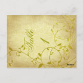 Roos II Wijnstok  Crackle Tabel Nummer Kaart POS (Achterkant)