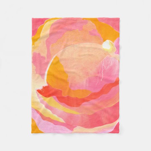 ROOS III FLEECE DEKEN (Voorkant)