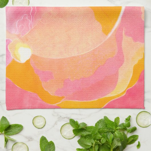 ROOS III THEEDOEK (Gevouwen)