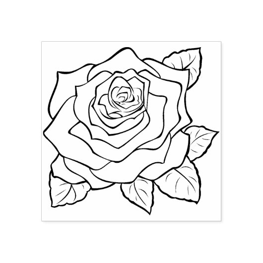 roos illustratie art stempel (Afrduk)