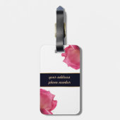 Roos. Illustratie. Bagagelabel (Achterkant verticaal)