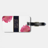 Roos. Illustratie. Bagagelabel (Achterkant horizontaal)