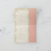  Roos in barokstijl Zalm in Cream Lace Kaart (Binnen)