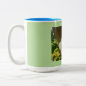 Roos in Bloom Tweekleurige Koffiemok (Links)