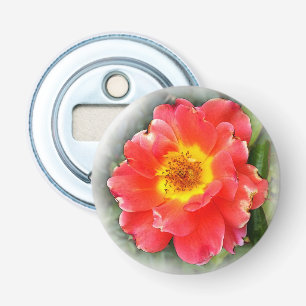 Roos in de herfst button flesopener