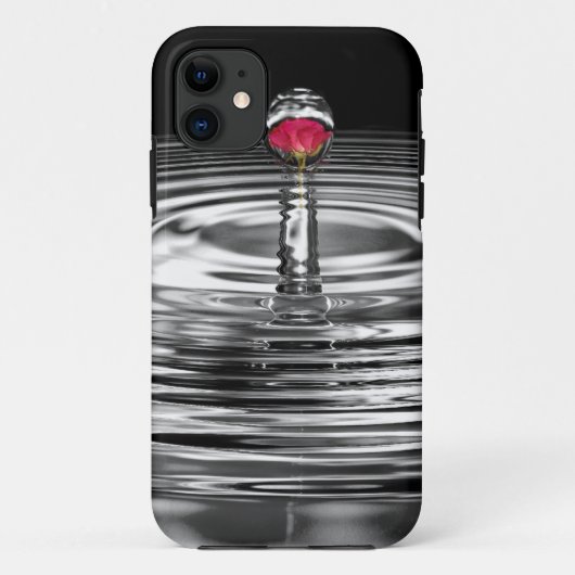 Roos in Droplet Case-Mate iPhone Case (Achterkant)