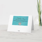 Roos in een tuin Afstuderen Kaart (Achterkant)