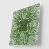  Roos in groen tijdstuk Vierkante Klok (Hoek)