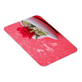 Roos in het hart magneet (Rechterzijde)