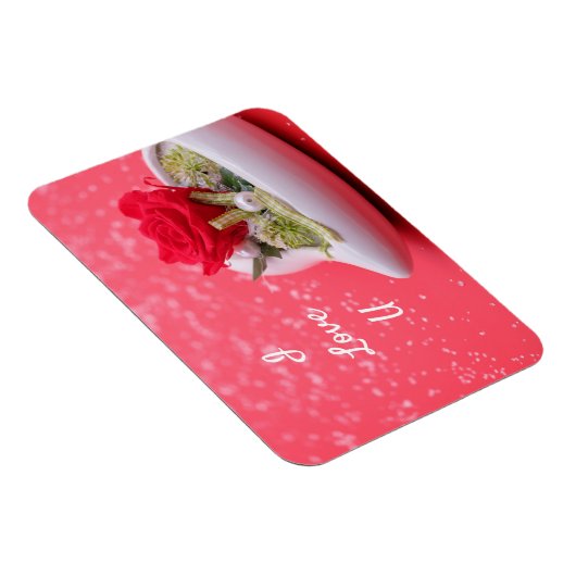 Roos in het hart magneet (Rechterzijde)