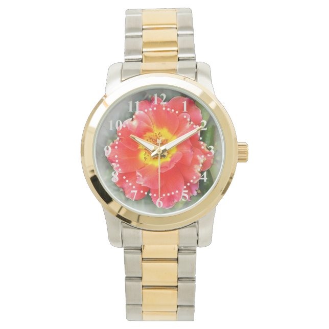 Roos in het najaar horloge (Voorkant)