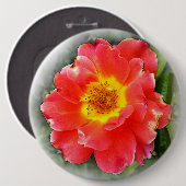 Roos in het najaar ronde button 6,0 cm (Voorkant /achterkant)