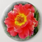 Roos in het najaar ronde button 6,0 cm (Voorkant)