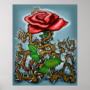 Roos in het poster Thorns