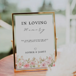 Roos in liefdevolle herinnering teken, gedenkteken kaart