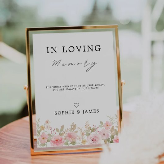 Roos in liefdevolle herinnering teken, gedenkteken kaart