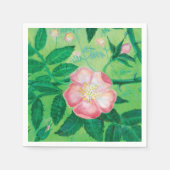 Roos in ongewijzigde staat servet (Voorkant)