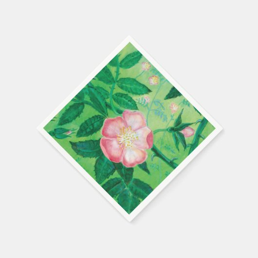Roos in ongewijzigde staat servet (Hoek)