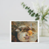 Roos in Vase door Boldini Briefkaart (Staand voorkant)
