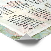  Roos in vogelopvangtabel Poster (Hoek)