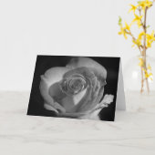 Roos in zwart-wit Kaart (Gele Bloem)