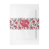 Roos Invitation Belly Band Uitnodigingen Wikkel (Voorkant Voorbeeld)