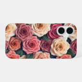 Roos iPhone case 16 Hoesje (Achterkant horizontaal)